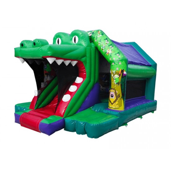 Croco Front Slide Bouncy Castle