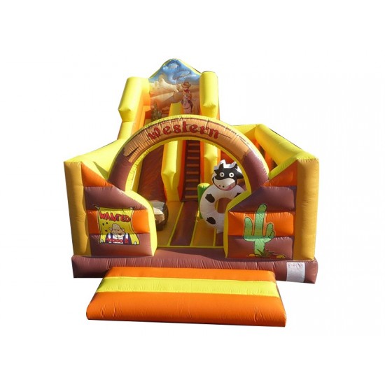 Western Inflatable Bouncy Castle Slide