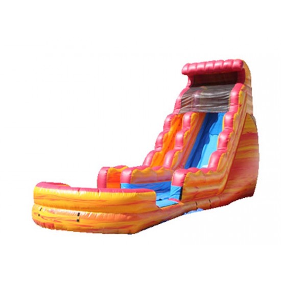 Inflatable Fire And Ice Water Slide