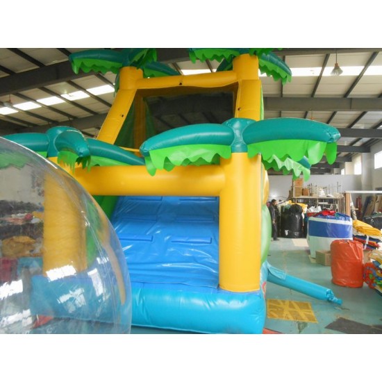 Inflatable Bouncy Castle With Water Slide