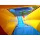 Custom Inflatable Water Parks Pool With Slide And Toys On Land